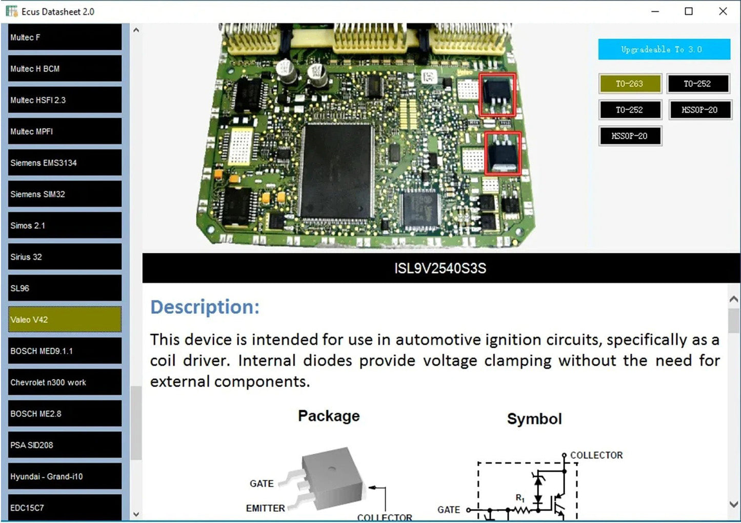 Logiciel Ecus DataSheet 2.0