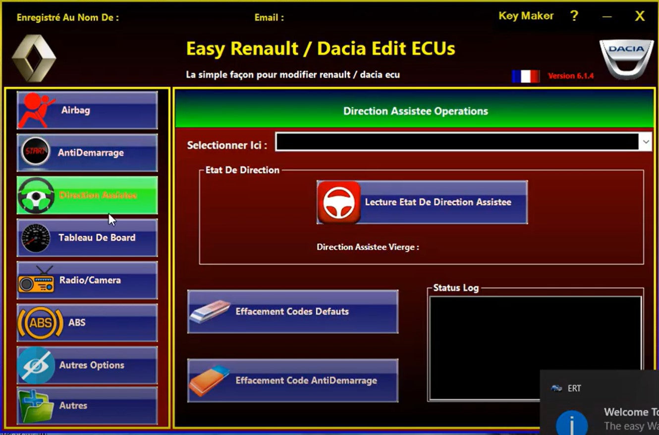 Logiciel Easy Renault 6.1.4