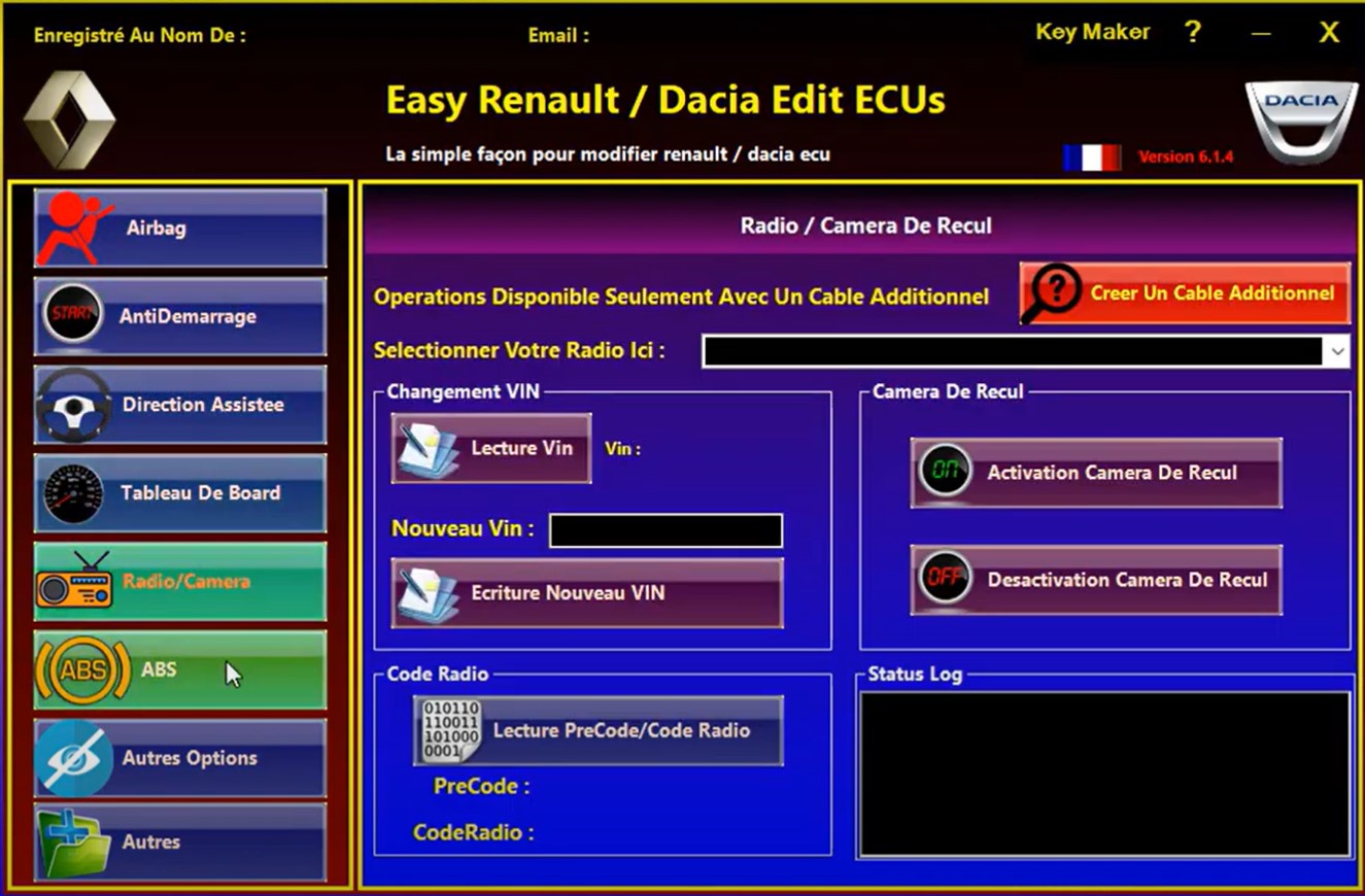 Logiciel Easy Renault 6.1.4