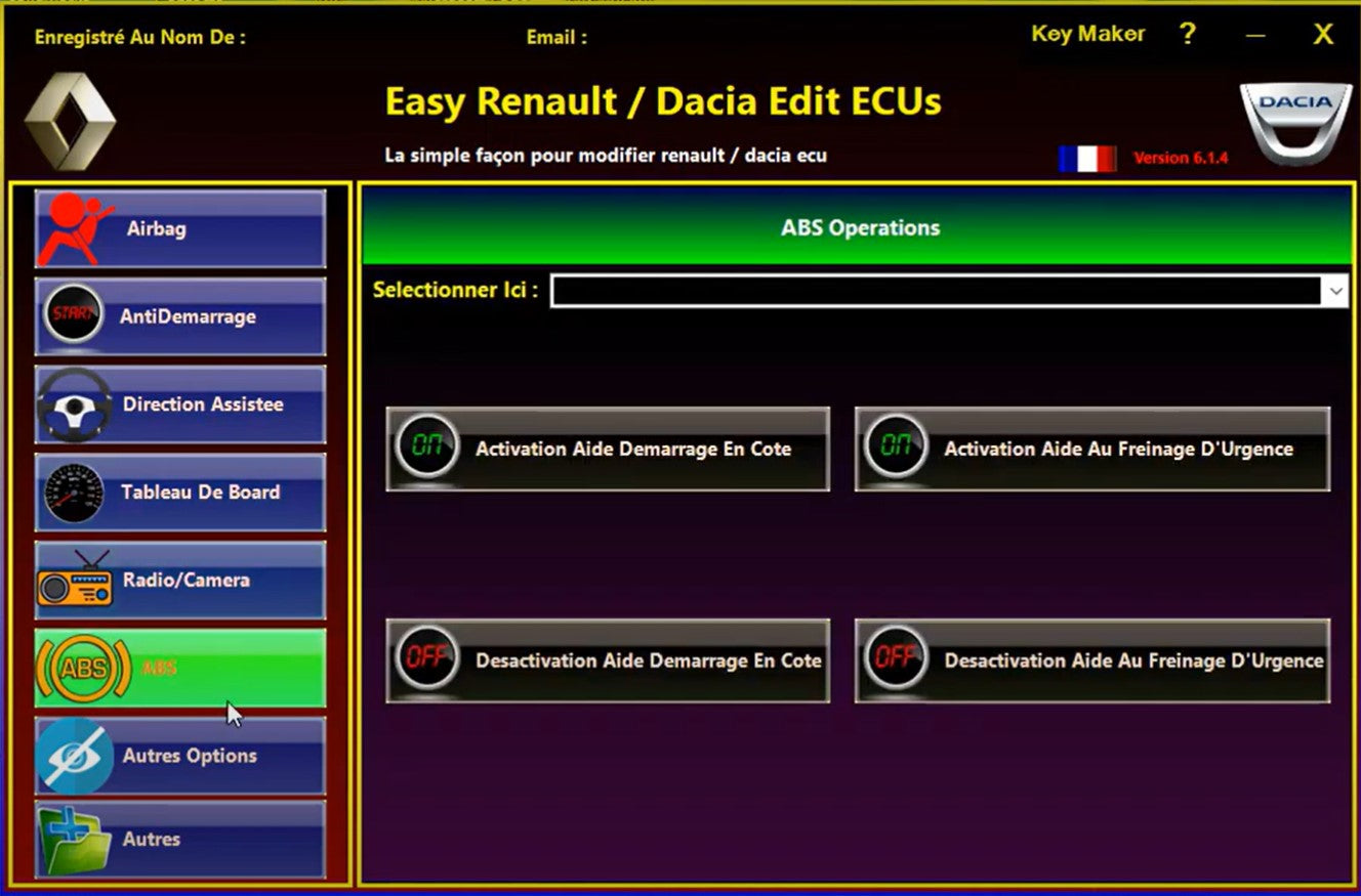Logiciel Easy Renault 6.1.4