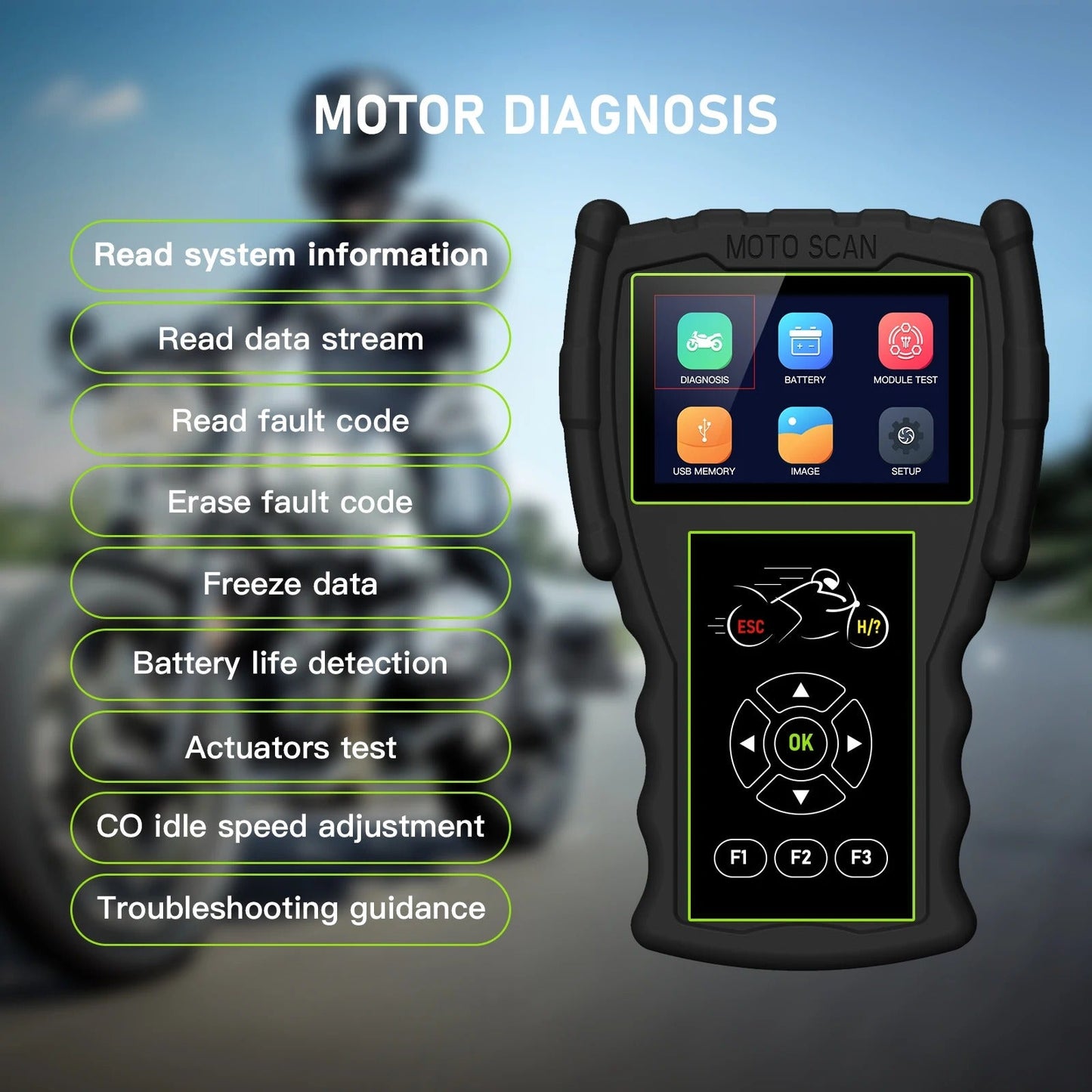 JDiag M100 Pro - Scanner Moto