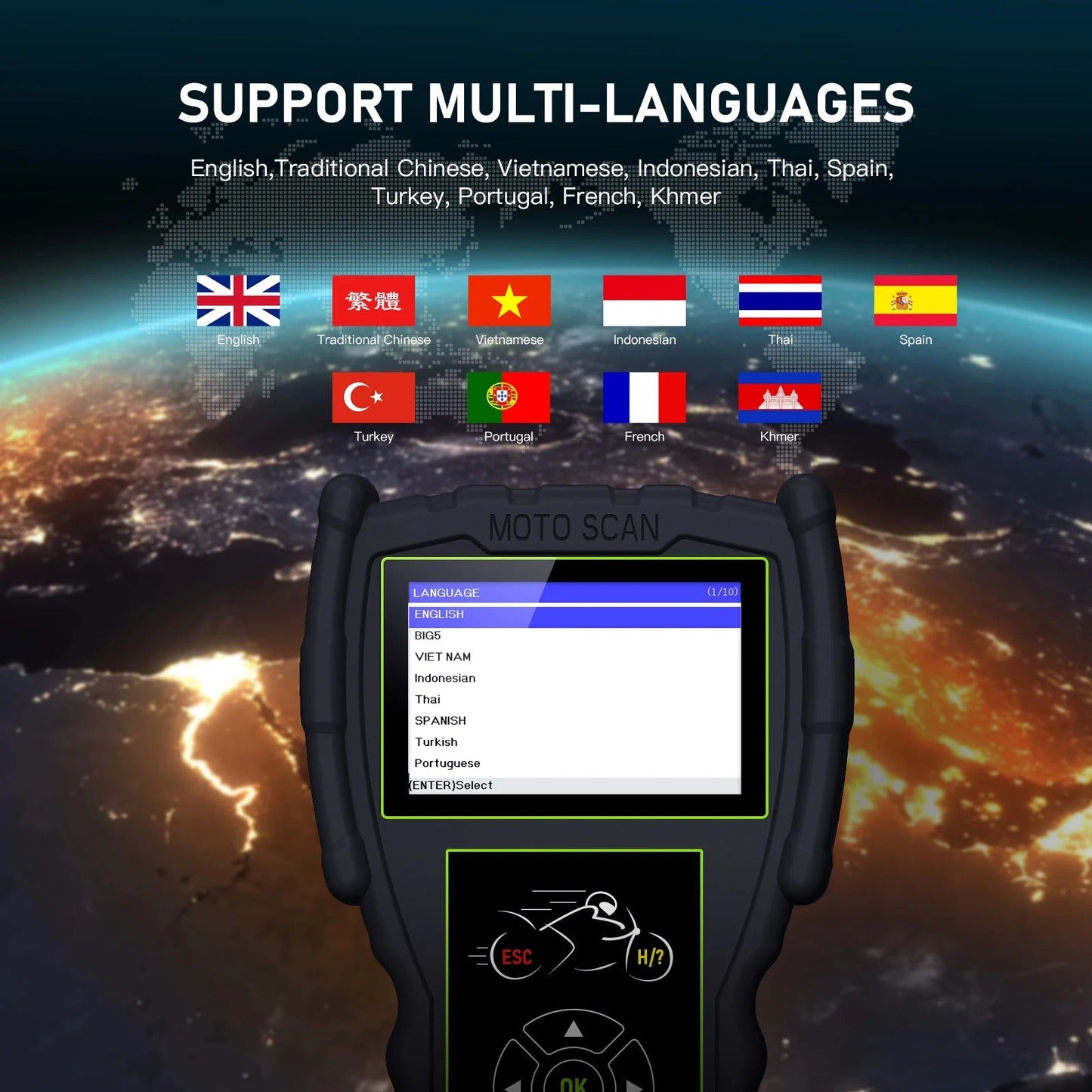 JDiag M100 Pro - Scanner Moto
