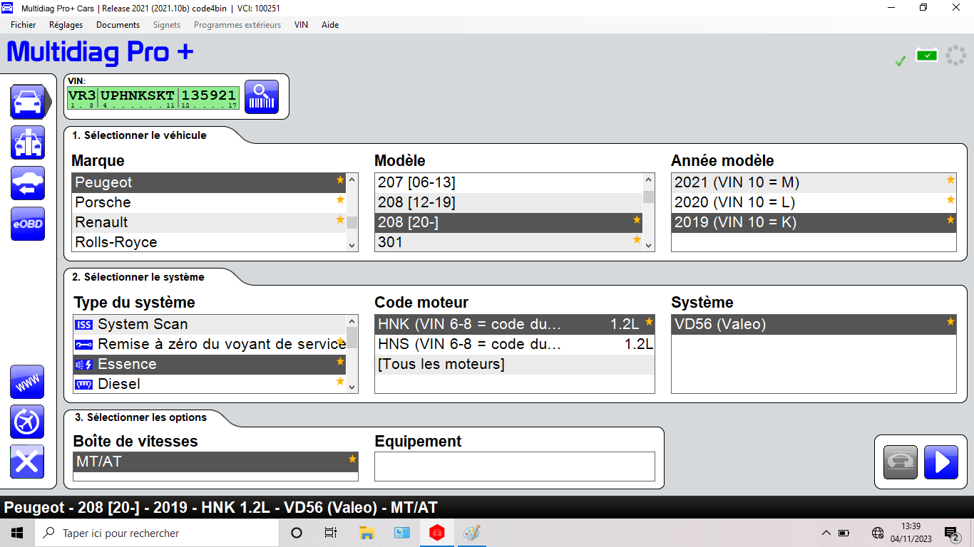 Logiciel Multidiag Pro 2021.11 - 2020.23