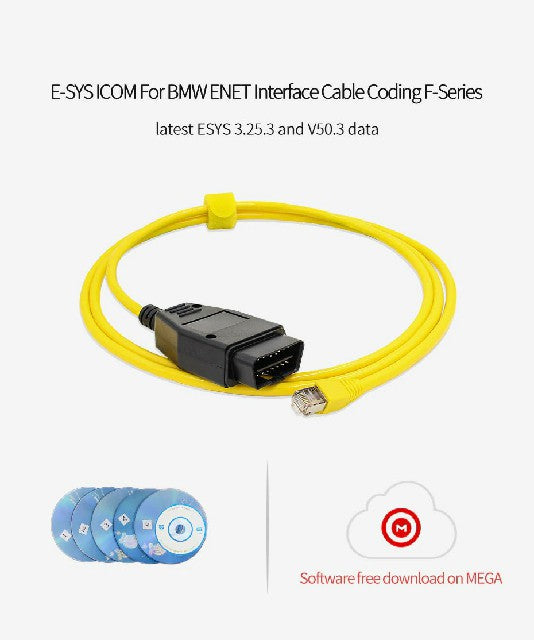 Câble ENET + E-Sys 3.27 pour BMW