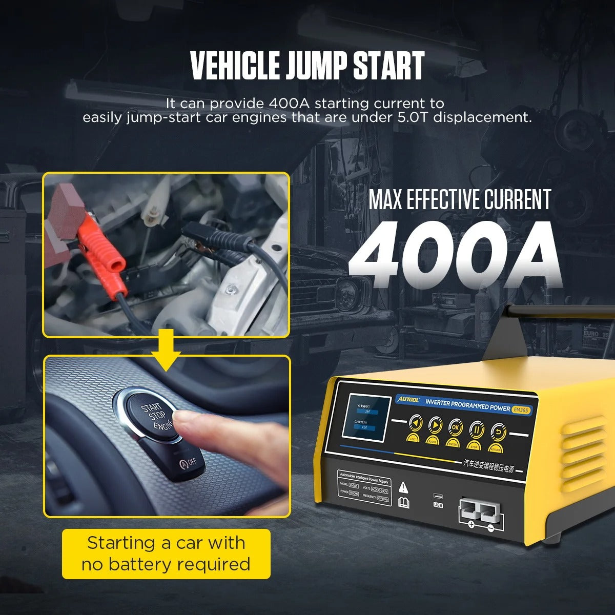 AUTOOL EM365 150A - Booster / Chargeur / Stabilisateur