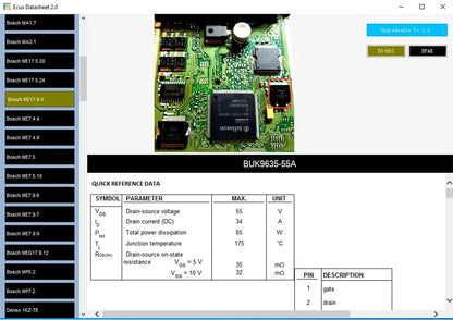 Logiciel Ecus DataSheet 2.0