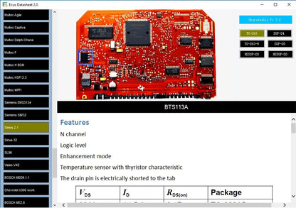 Logiciel Ecus DataSheet 2.0