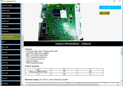 Logiciel Ecus DataSheet 2.0