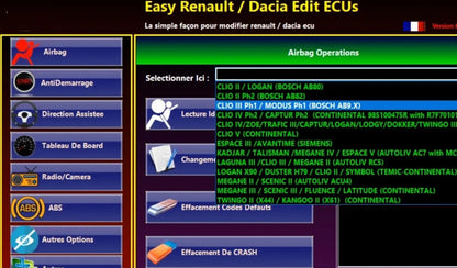 Logiciel Easy Renault 6.1.4