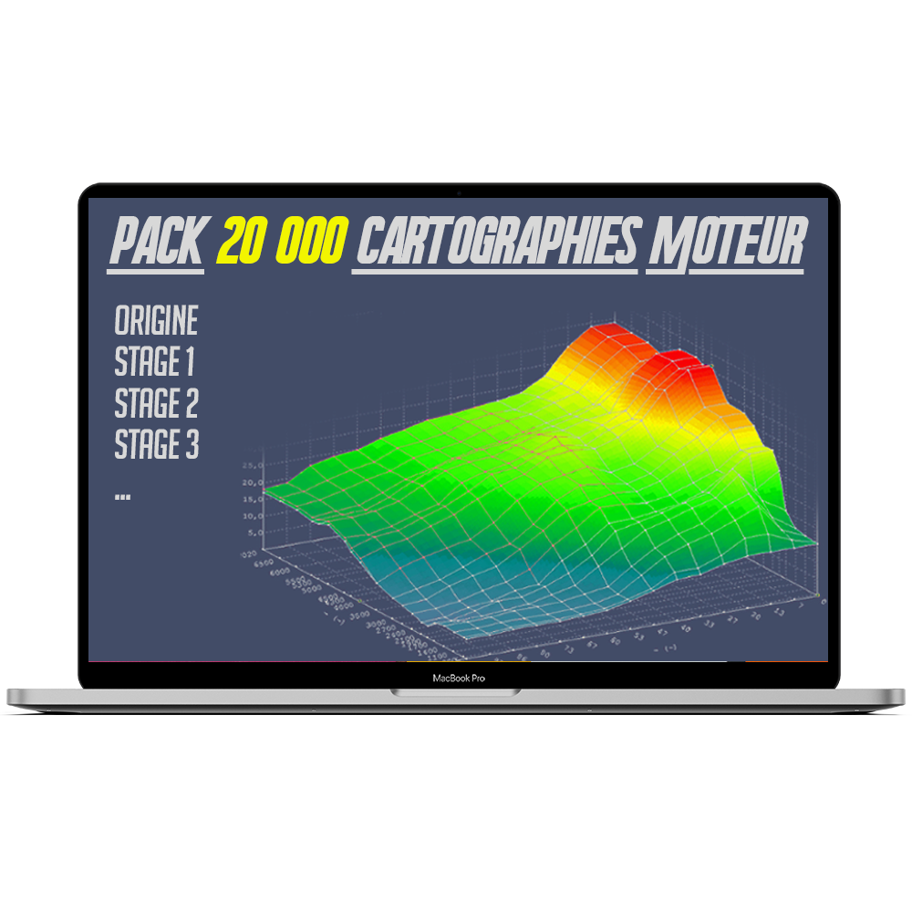 Pack 20 000 Cartographies STAGE 1/2/3 - CHIPTUNING