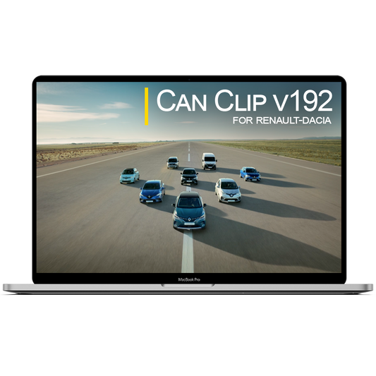 Logiciel CAN Clip V192 pour Renault - Dacia
