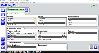 Logiciel Multidiag Pro 2021.11 - 2020.23