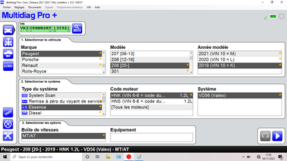 Logiciel Multidiag Pro 2021.11 - 2020.23