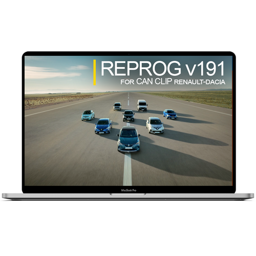 REPROG V191 pour Can CLIP Renault - Dacia