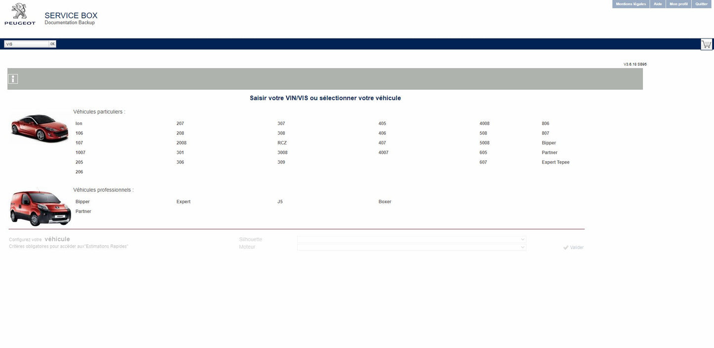 Logiciel Peugeot Service Box 2013